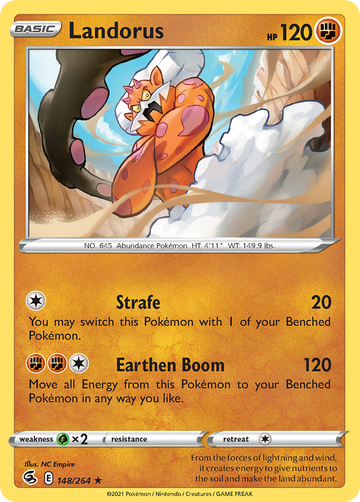 Pokémonkaart 148/264 - Landorus - Fusion Strike - [Rare Holo]