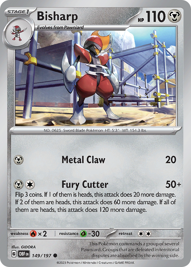 149/197 - Bisharp - [Common] - Reverse Holo
