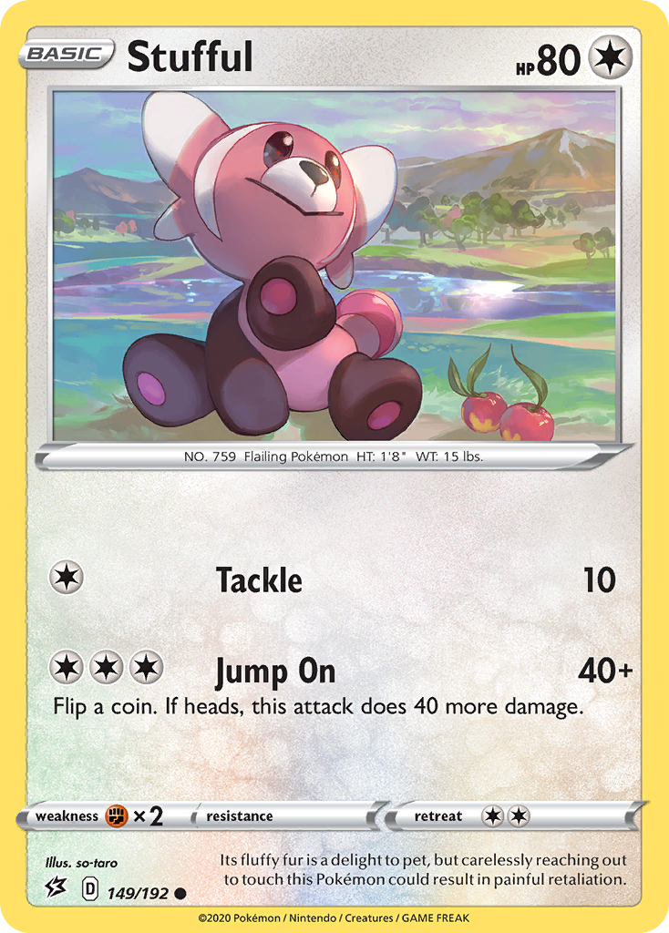 Pokémonkaart 149/192 - Stufful - Rebel Clash - [Common]