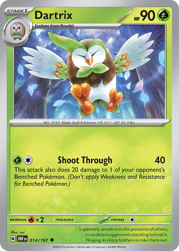 014/197 - Dartrix - [Uncommon] - Reverse Holo