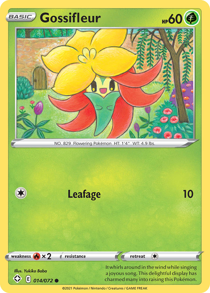 Pokémonkaart 014/072 - Gossifleur - Shining Fates - [Common]