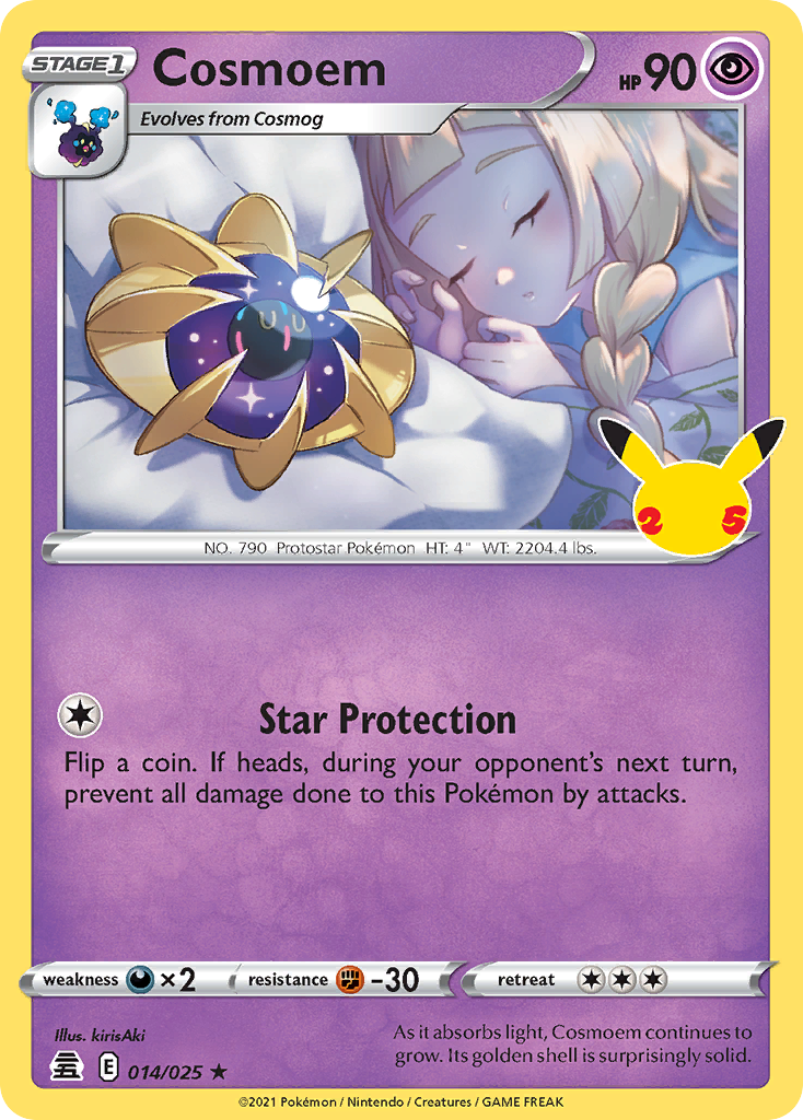 Pokémonkaart 014/025 - Cosmoem - Celebrations - [Rare]