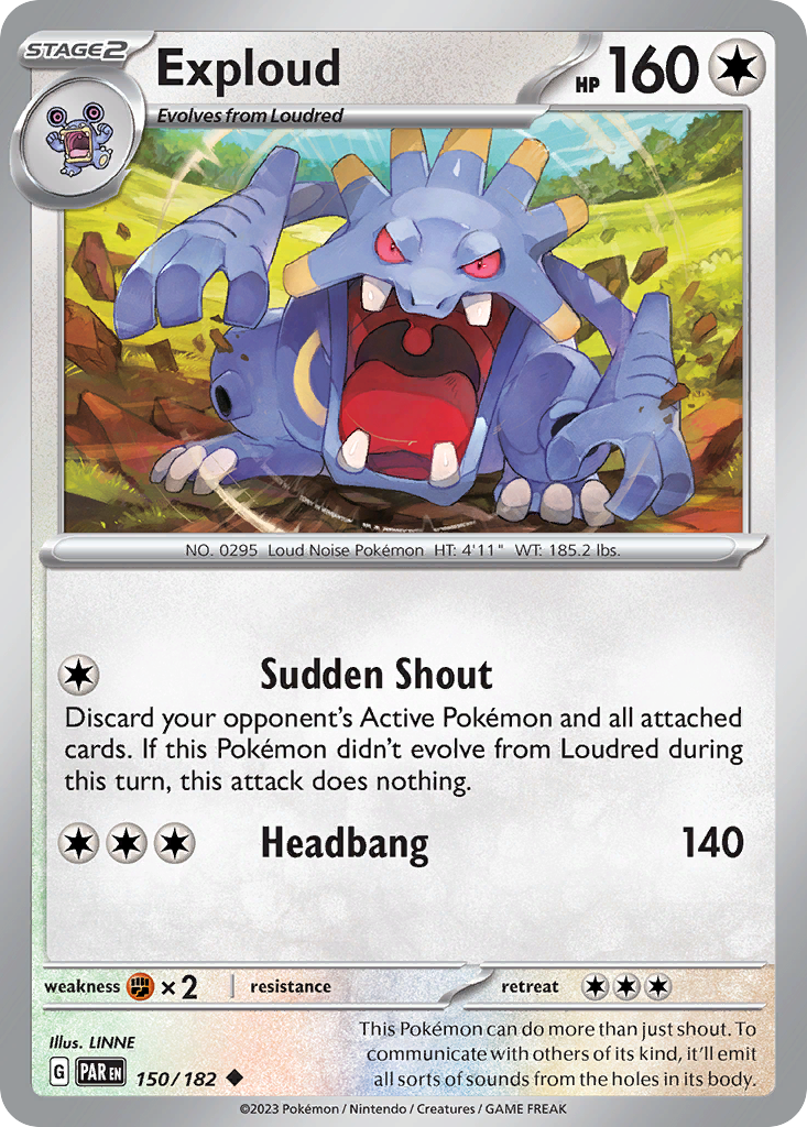 150/182 - Exploud - [Uncommon] - Reverse Holo-Pokemeister