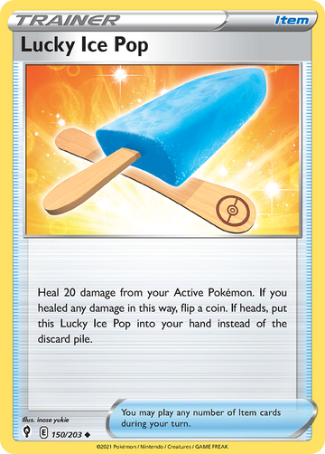 Pokémonkaart 150/203 - Lucky Ice Pop - Evolving Skies - [Uncommon]