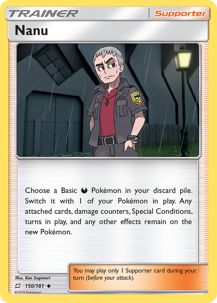 Pokémonkaart 150/181 - Nanu - Team Up - [Uncommon]