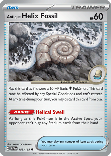 153/165 - Antique Helix Fossil - [Common]