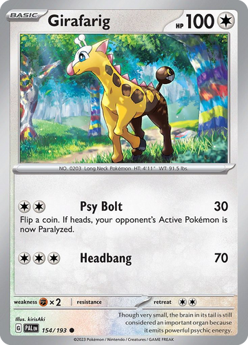 154/193 - Girafarig - [Common]