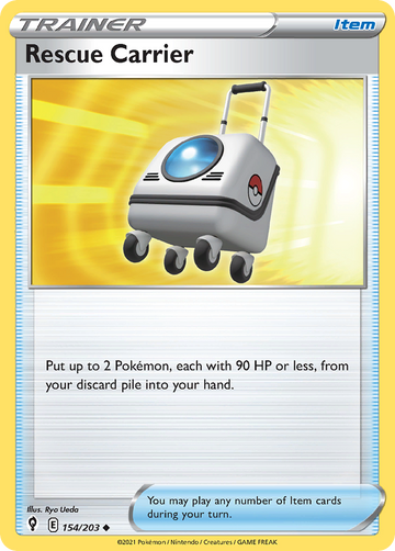 Pokémonkaart 154/203 - Rescue Carrier - Evolving Skies - [Uncommon]