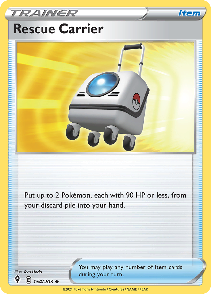 Pokémonkaart 154/203 - Rescue Carrier - Evolving Skies - [Uncommon]