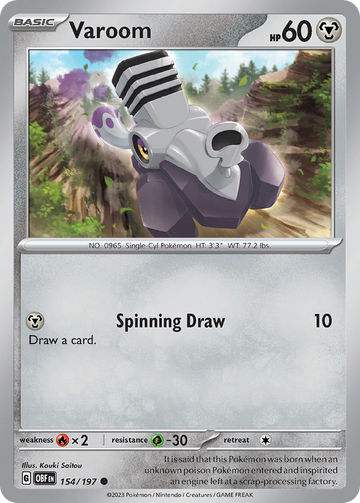 154/197 - Varoom - [Common] - Reverse Holo