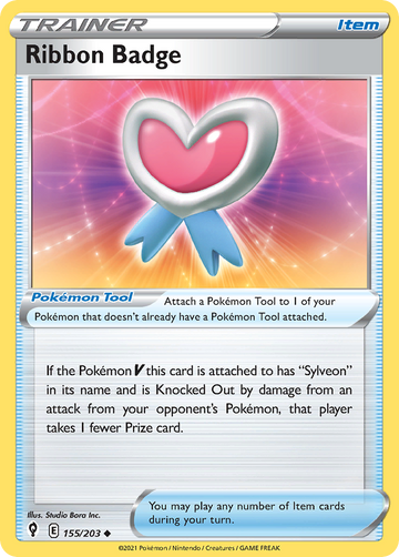 Pokémonkaart 155/203 - Ribbon Badge - Evolving Skies - [Uncommon]