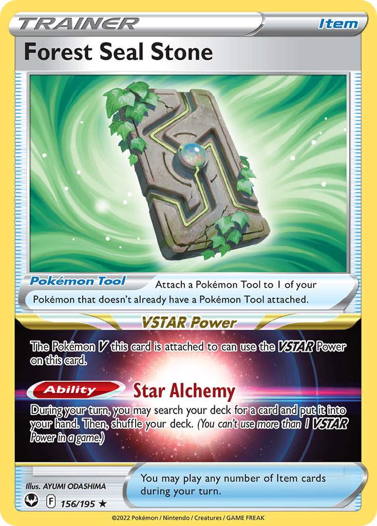 156/195 - Forest Seal Stone - [Rare Holo]