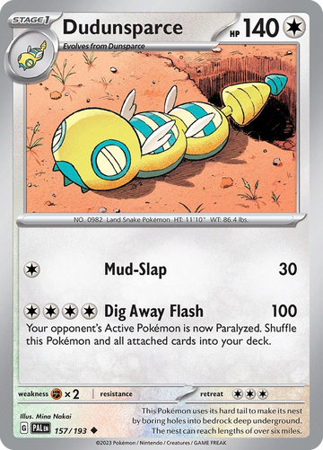 157/193 - Dudunsparce - [Uncommon]