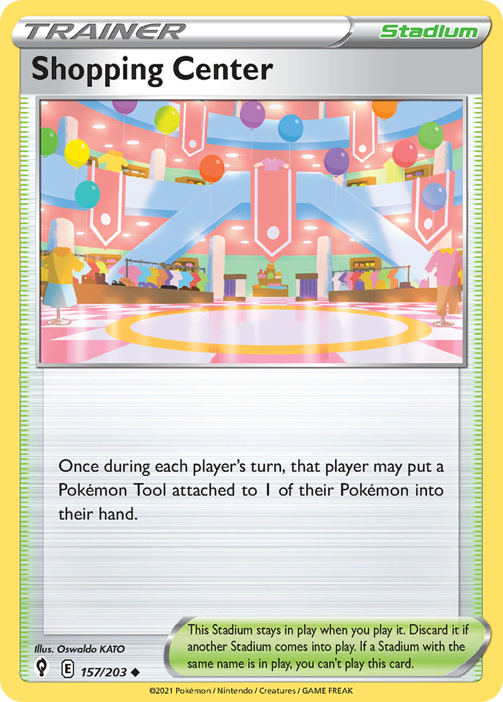 Pokémonkaart 157/203 - Shopping Center - Evolving Skies - [Uncommon]
