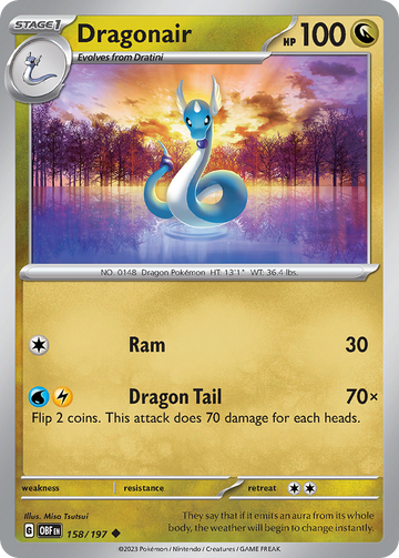 158/197 - Dragonair - [Uncommon] - Reverse Holo