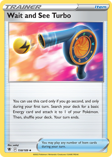 158/189 - Wait and See Turbo - Reverse Holo - [Uncommon]