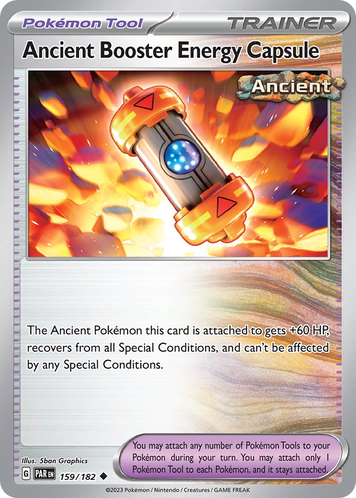 159/182 - Ancient Booster Energy Capsule - [Uncommon] - Reverse Holo-Pokemeister