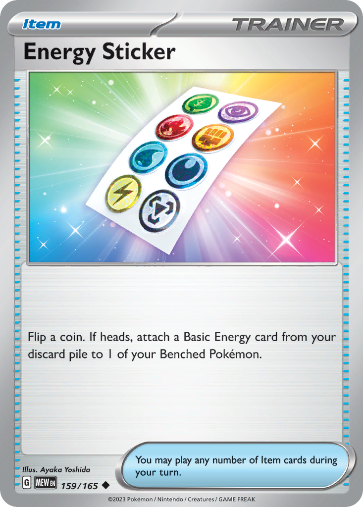 159/165 - Energy Sticker - [Uncommon] - Reverse Holo