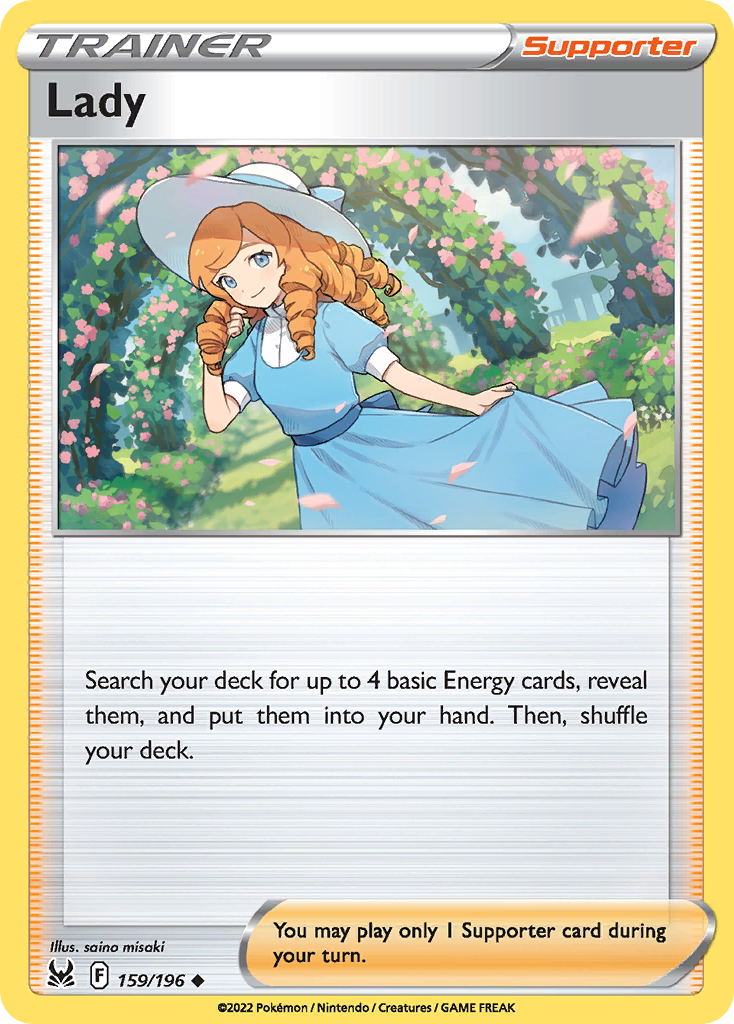 159/196 - Lady - Reverse Holo - [Uncommon]