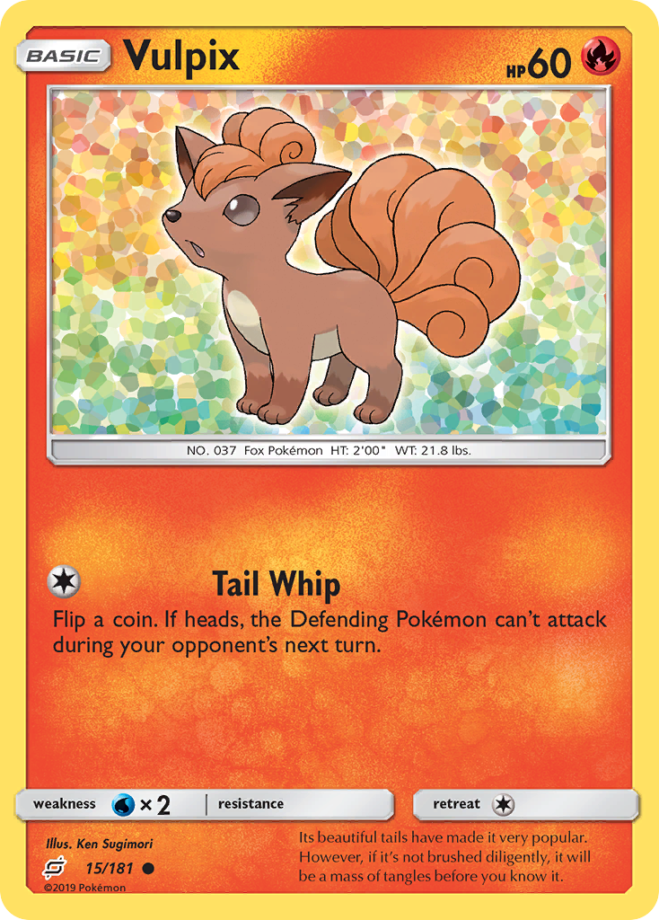 Pokémonkaart 015/181 - Vulpix - Team Up - [Common]