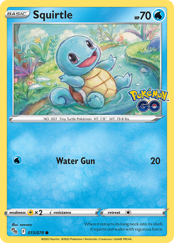 015/078 - Squirtle - Reverse Holo - (Common]