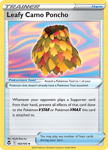 160/195 - Leafy Camo Poncho - [Uncommon] - Reverse Holo