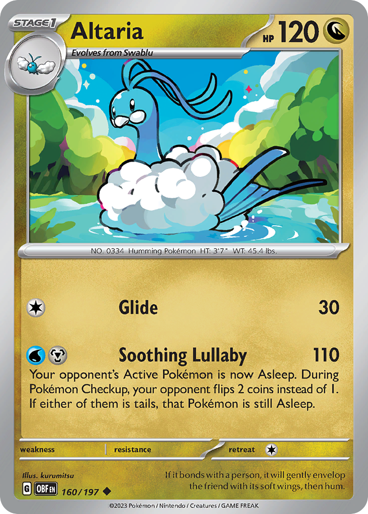 160/197 - Altaria - [Uncommon] - Reverse Holo
