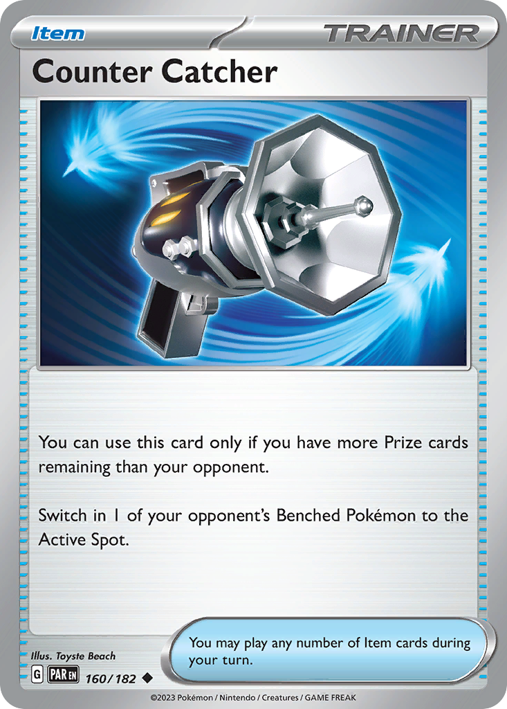 160/182 - Counter Catcher - [Uncommon] - Reverse Holo-Pokemeister