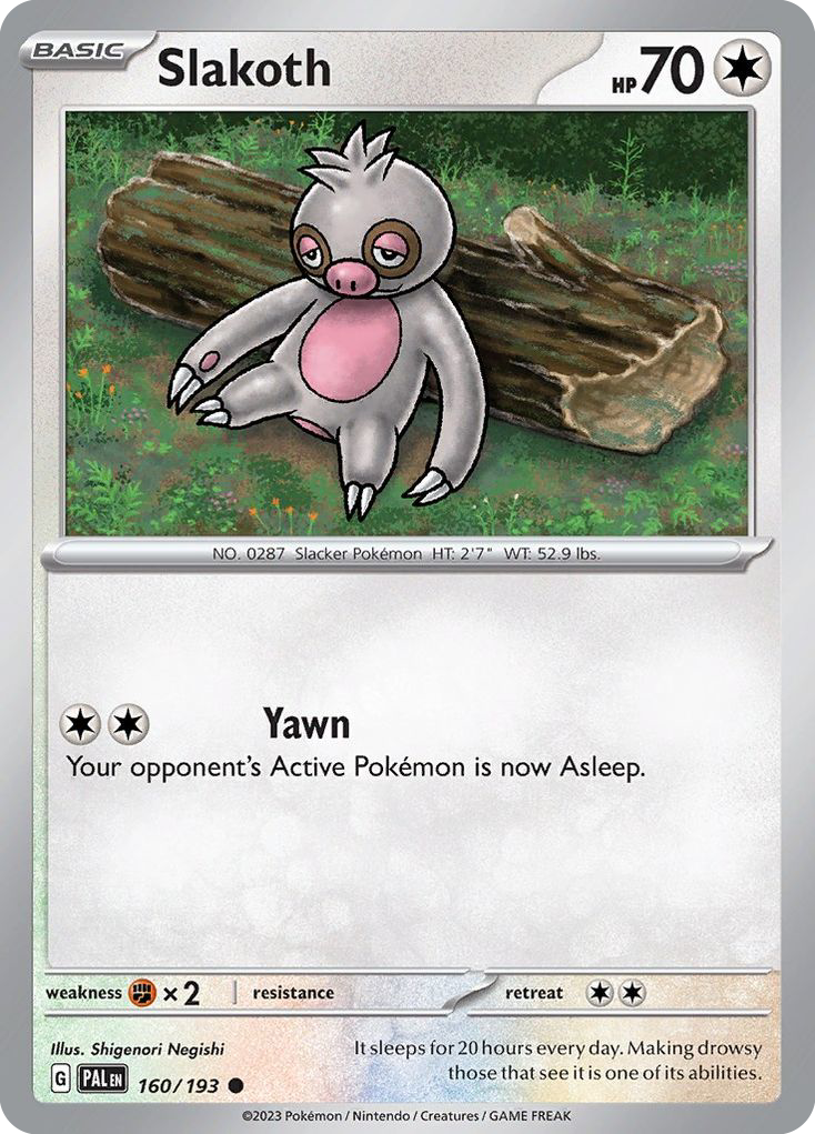 160/193 - Slakoth - [Common] - Reverse Holo