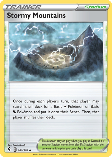 161/203 - Stormy Mountains - Reverse Holo - [Uncommon]