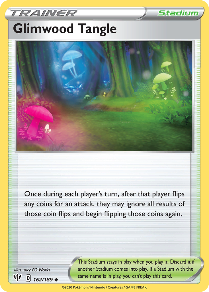 Pokémonkaart 162/189 - Glimwood Tangle - Darkness Ablaze - [Uncommon]
