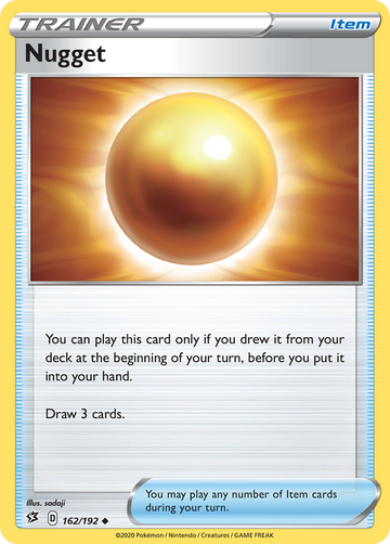 Pokémonkaart 162/192 - Nugget - Rebel Clash - [Uncommon]