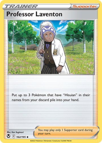 162/195 - Professor Laventon - [Uncommon] - Reverse Holo