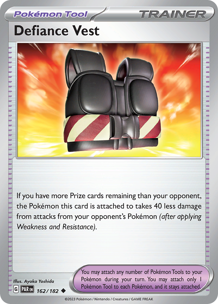 162/182 - Defiance Vest - [Uncommon] - Reverse Holo-Pokemeister