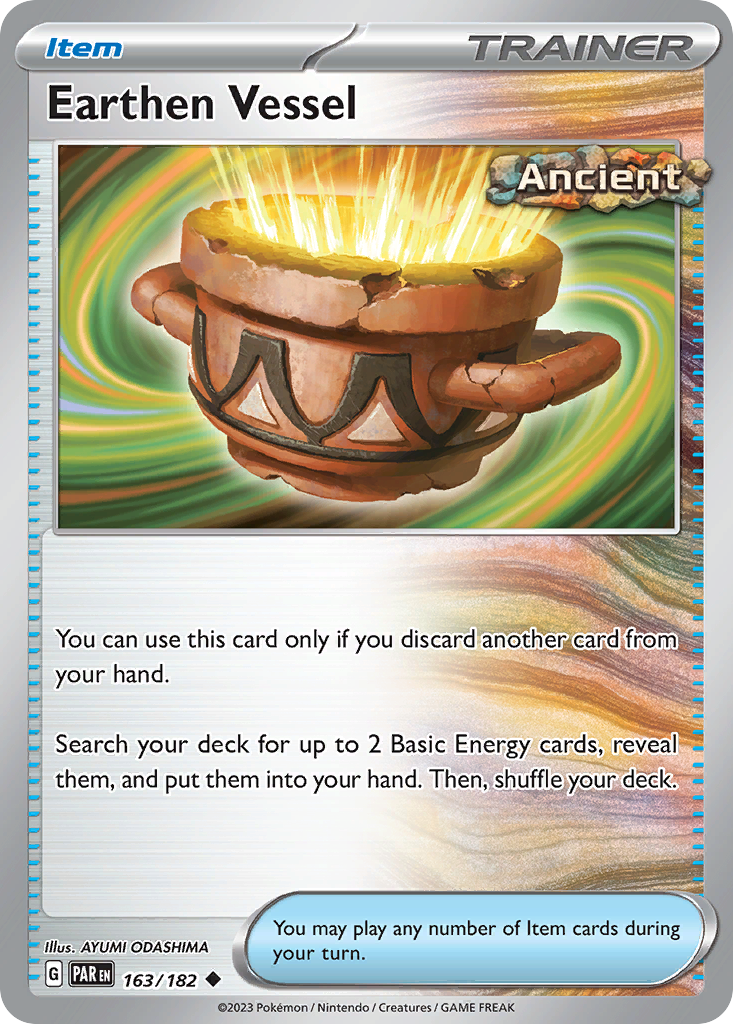 163/182 - Earthen Vessel - [Uncommon] - Reverse Holo-Pokemeister