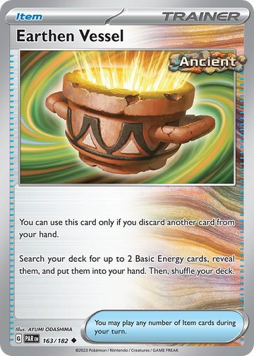 163/182 - Earthen Vessel - [Uncommon] - Reverse Holo-Pokemeister