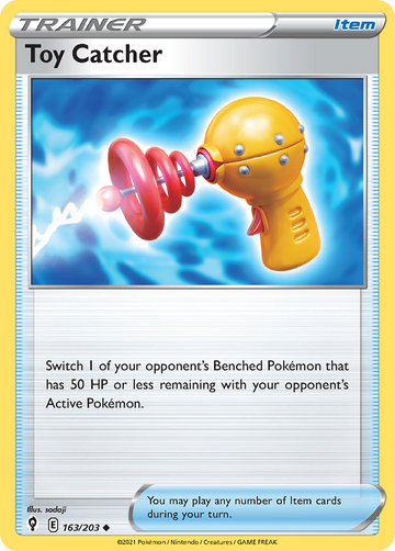 Pokémonkaart 163/203 - Toy Catcher - Evolving Skies - [Uncommon]
