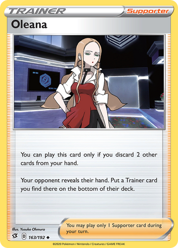 Pokémonkaart 163/192 - Oleana - Rebel Clash - [Uncommon]