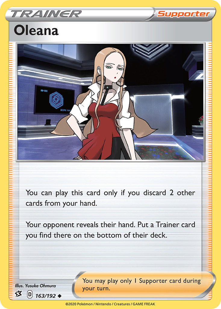 Pokémonkaart 163/192 - Oleana - Rebel Clash - [Uncommon]