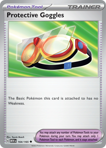 164/165 - Protective Goggles - [Uncommon] - Reverse Holo