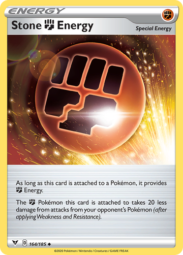 Pokémonkaart 164/185 - Stone Fighting Energy - Vivid Voltage - [Uncommon]