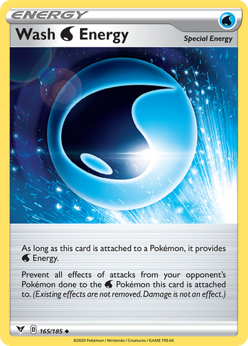 Pokémonkaart 165/185 - Wash Water Energy - Vivid Voltage - [Uncommon]