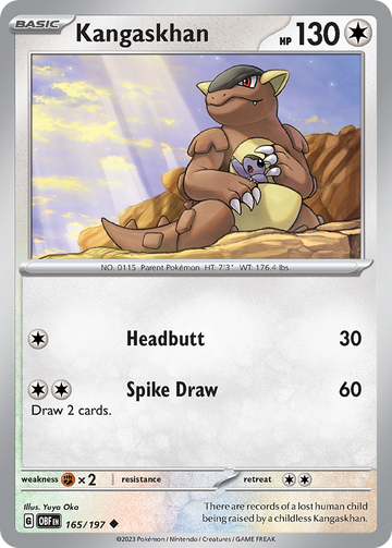 165/197 - Kangaskhan - [Uncommon] - Reverse Holo