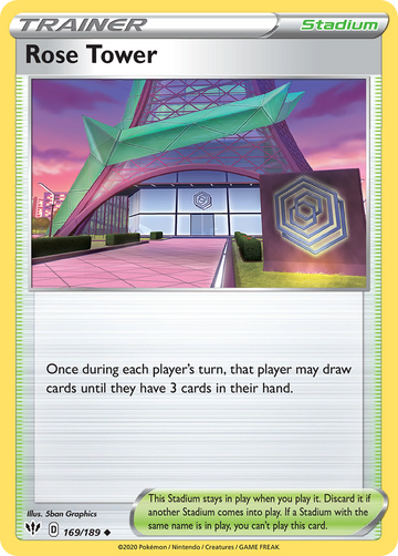 169/189 - Rose Tower - [Uncommon] - Reverse Holo