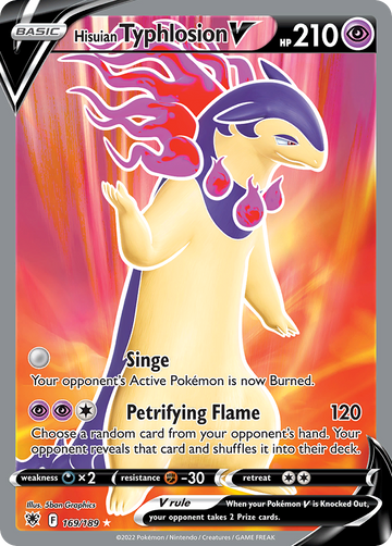 169/189 - Hisuian Typhlosion V - [Rare Ultra]