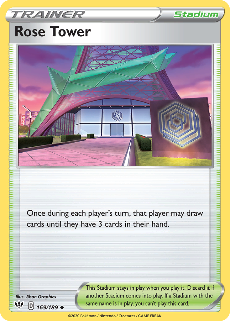 Pokémonkaart 169/189 - Rose Tower - Darkness Ablaze - [Uncommon]