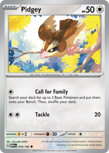 016/165 - Pidgey - [Common]