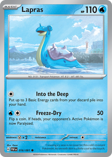 016/091 - Lapras - [Common] - [Reverse Holo]