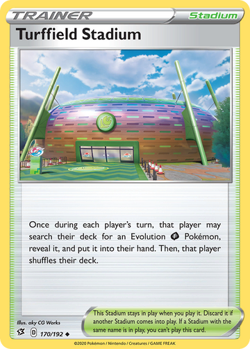 Pokémonkaart 170/192 - Turffield Stadium - Rebel Clash - [Uncommon]