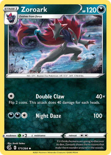 Pokémonkaart 171/264 - Zoroark - Fusion Strike - [Uncommon]